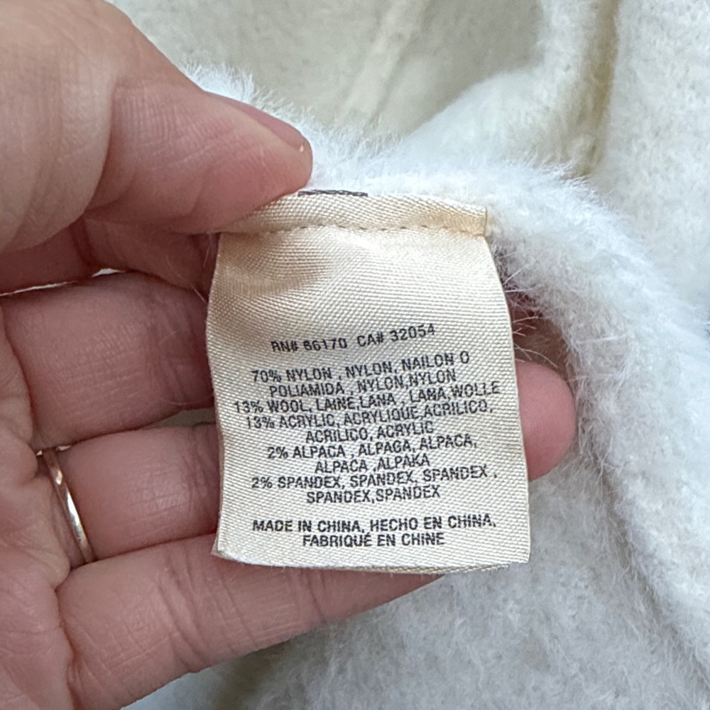 Anthropologie Thornton Longline Cardigan Sleeping on Snow, Wool Blend Size: M - Picture 5 of 9